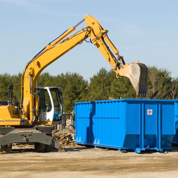 what size residential dumpster rentals are available in Houston AL